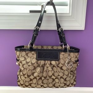 Coach Signature Pleated Gallery Tote F14281